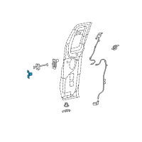 OEM 2011 Ford F-150 Upper Hinge Diagram - 4L3Z-1826800-AA