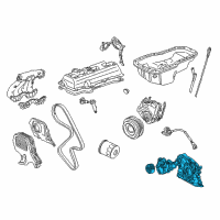 OEM 2001 Toyota Camry Oil Pump Diagram - 15100-74030