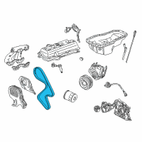 OEM 1992 Toyota Camry Timing Belt Diagram - 13568-09041