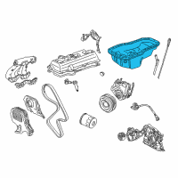 OEM 1997 Toyota Camry Oil Pan Diagram - 12101-03031