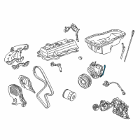 OEM 1998 Toyota Celica Outer Timing Cover Gasket Diagram - 11328-74060