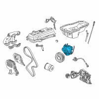 OEM 2001 Toyota Camry Outer Timing Cover Diagram - 11302-74040