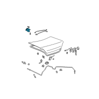 OEM 2002 Toyota Solara Hinge Diagram - 64520-AA010