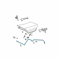 OEM 2002 Toyota Camry Release Cable Diagram - 64607-AA030