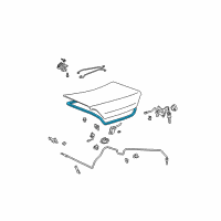 OEM 2002 Toyota Solara Weatherstrip Diagram - 64461-06020