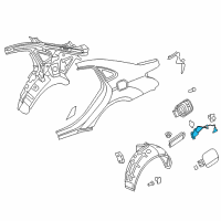 OEM 2012 Hyundai Equus Opener Assembly-Fuel Filler Door Diagram - 81590-3N000