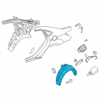 OEM 2016 Hyundai Equus Guard-Rear Wheel, LH Diagram - 86821-3N500