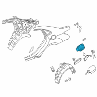 OEM Hyundai Housing-Fuel Filler Door Diagram - 81595-3N010