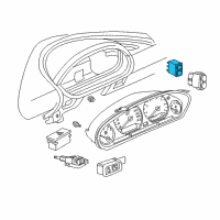 OEM 1996 BMW Z3 Switch Heated Rear Window Diagram - 61-31-1-376-444