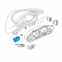 OEM 1999 BMW Z3 Hazard Warning Switch Diagram - 61-31-1-374-220