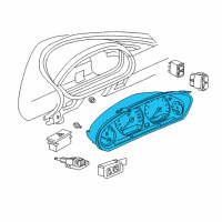 OEM 1999 BMW Z3 Instrument Cluster Diagram - 62-11-2-496-305