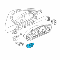 OEM BMW 318ti Mirror Switch With Change-Over Switch Diagram - 61-31-1-378-847