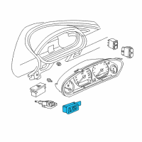 OEM 1997 BMW 318ti Mirror Switch With Change-Over Switch Diagram - 61-31-1-378-847