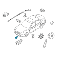 OEM BMW 330i Accelerating Sensor Diagram - 65-77-6-988-143