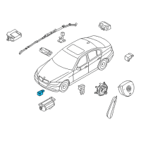 OEM 2011 BMW 135i Accelerating Sensor Diagram - 65-77-6-988-143