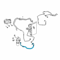 OEM 2008 Dodge Avenger Line-A/C Suction Diagram - 5058224AC