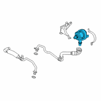 OEM 2021 BMW X3 Electric Coolant Water Pump Diagram - 11-51-8-651-287