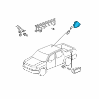 OEM 2014 Honda Ridgeline Light Unit, R. Cargo Diagram - 34801-SJC-A11