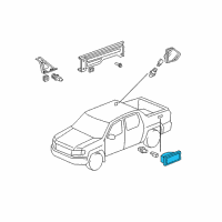 OEM 2014 Honda Ridgeline Light Unit, R. Cargo Diagram - 34601-SJC-A01