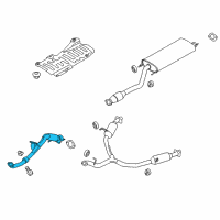 OEM Kia Sorento Front Muffler Assembly Diagram - 286102W100