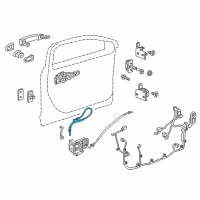 OEM 2017 Buick LaCrosse Lock Cable Diagram - 26699624