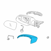 OEM 2015 Kia Cadenza SCALP-Outside Rear View Mi Diagram - 876163R000