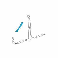 OEM 2002 Buick Regal Molding Asm-Windshield Side Upper Garnish *Neutral Medium Diagram - 10316533