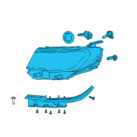 OEM 2021 Jeep Compass Headlamp Diagram - 55112707AF