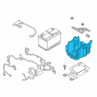 OEM 2021 Ford EcoSport Battery Tray Diagram - GN1Z-10732-B