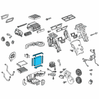 OEM 2011 Chevrolet Volt Evaporator Core Diagram - 20897793