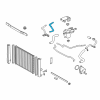 OEM Lexus Hose, Water By-Pass Diagram - 16261-37170