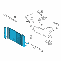 OEM 2011 Lexus CT200h Radiator Assembly Diagram - 16400-37240