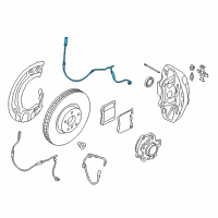 OEM BMW 530e Brake Pad Wear Sensor, Front Diagram - 34-35-6-890-788