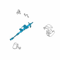 OEM 1999 Toyota Corolla Post Assembly, Steering Diagram - 45200-02081