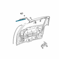 OEM 1999 Pontiac Montana Rear Blade Diagram - 10324491