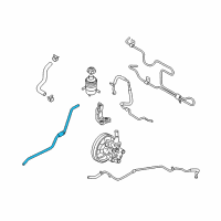 OEM 2012 Hyundai Santa Fe Tube & Hose Assembly-Return Diagram - 57560-2B000