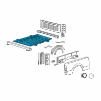 OEM 2007 Lincoln Mark LT Floor Pan Diagram - 7L3Z-9911215-B