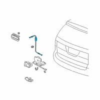 OEM 2003 Acura MDX Cable, Tailgate Opener Diagram - 74830-S3V-A00