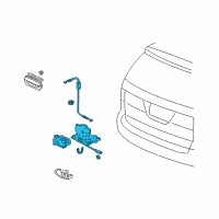 OEM Lock Assembly, Tailgate Diagram - 74800-S3V-A01