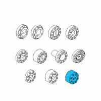 OEM Ford F-250 Super Duty Wheel Cap Diagram - 5C3Z-1130-TA