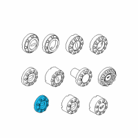 OEM 2008 Ford F-350 Super Duty Wheel Cap Diagram - 8C3Z-1130-F