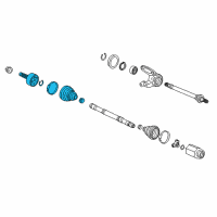 OEM 2021 Honda Accord Joint Set, Outboard Diagram - 44014-TVA-305