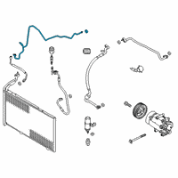 OEM 2016 Ford Fiesta Pressure Line Diagram - D2BZ-19835-C