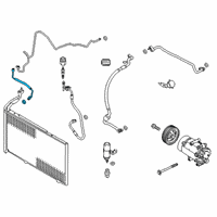 OEM 2019 Ford Fiesta AC Hose Diagram - C1BZ-19835-D