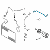 OEM 2015 Ford Fiesta AC Tube Diagram - D2BZ-19867-B