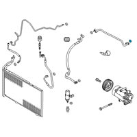 OEM 2018 Ford Fiesta AC Line O-Ring Diagram - 6E5Z-19E889-A