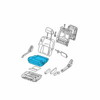 OEM 2012 Nissan Pathfinder Cushion Assy-Front Seat Diagram - 87350-ZS40A