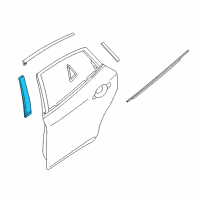 OEM 2013 Infiniti M37 Protector-Rear Door, LH Diagram - 822D3-1MA0A