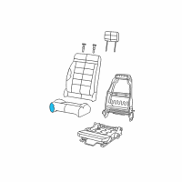 OEM 2007 Jeep Wrangler Seat Cushion Foam Diagram - 68003075AA