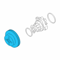 OEM 2001 Chevrolet Tracker Water Pump Pulley Diagram - 91177538